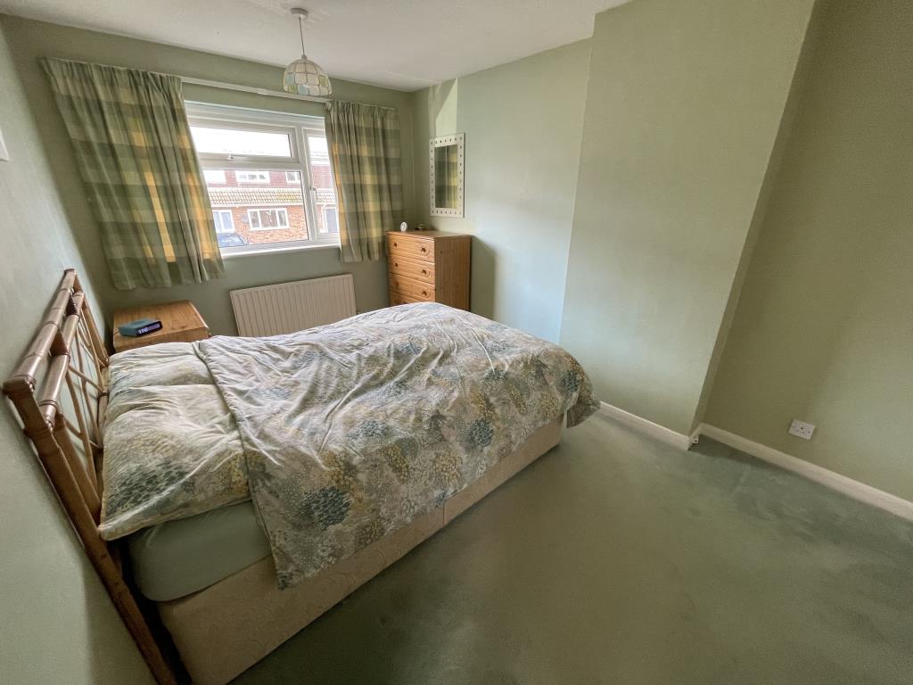 Lot: 78 - SEMI-DETACHED HOUSE IN POPULAR VILLAGE - Inside image of main bedroom from landing